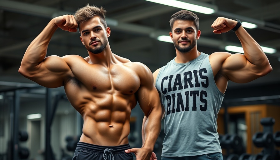 Urs Kalecinski posing in gym amid bodybuilding transition.