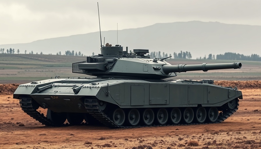 Advanced military tank representing the future of U.S. ground forces on a field