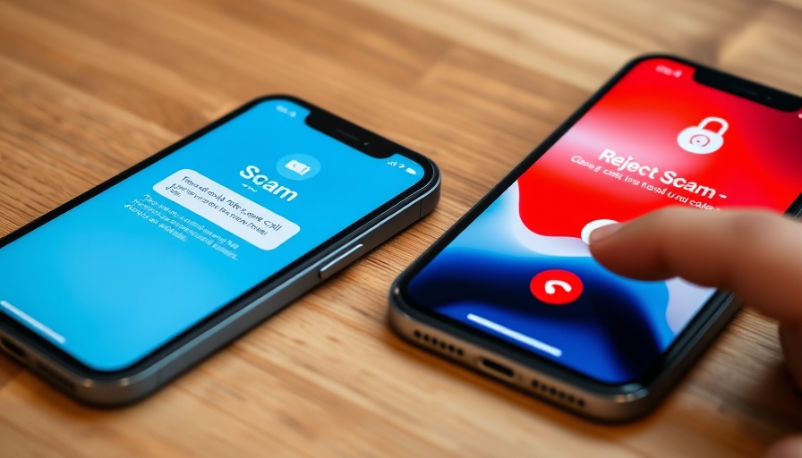 Close-up of iPhone scam call feature in action on smartphones.
