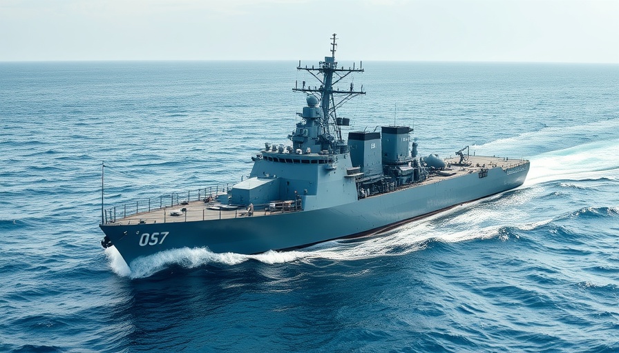 US Navy destroyer deployment near Venezuela with inset images.