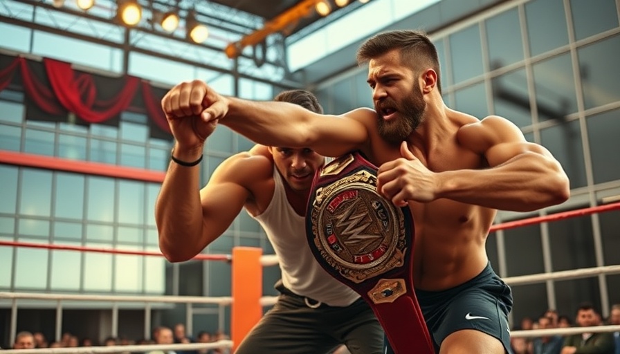 Raja Jackson wrestling incident captured, dynamic ring brawl, and champion pose.