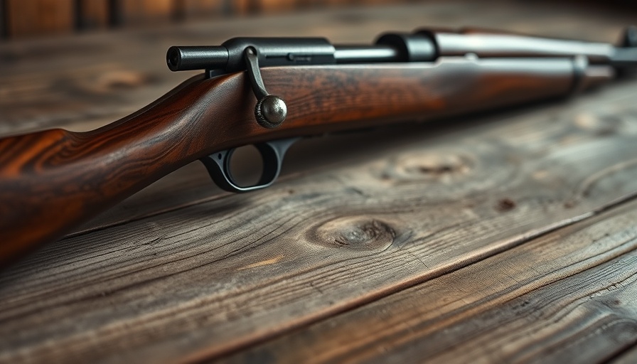 Close-up of M1 Garand rifle highlighting details and craftsmanship.