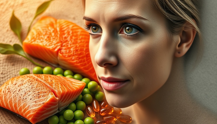 Vitamin D collage highlighting anti-aging effects.