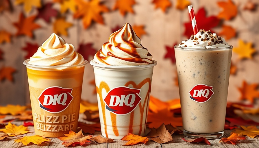 Dairy Queen Blizzards for 85 cents autumn offer featuring Pumpkin Pie, Caramel Toffee Cookie, and Maple Cookie varieties.