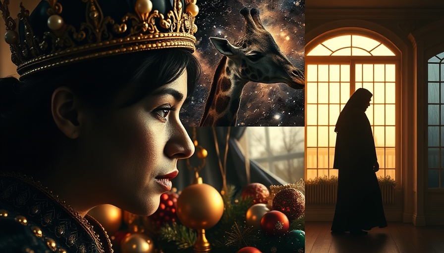 Artistic collage of diverse elements including Kansas City local businesses