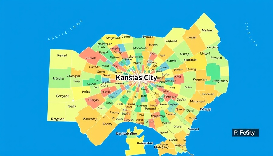 Map highlighting Kansas City neighborhoods with county names.