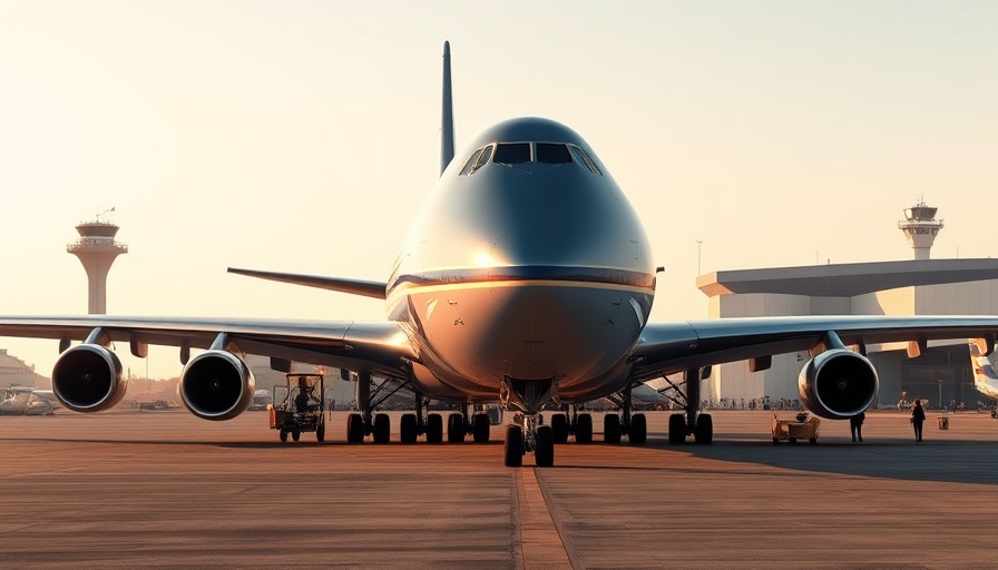 Qatari Jet Air Force One Controversy: presidential jet on tarmac.