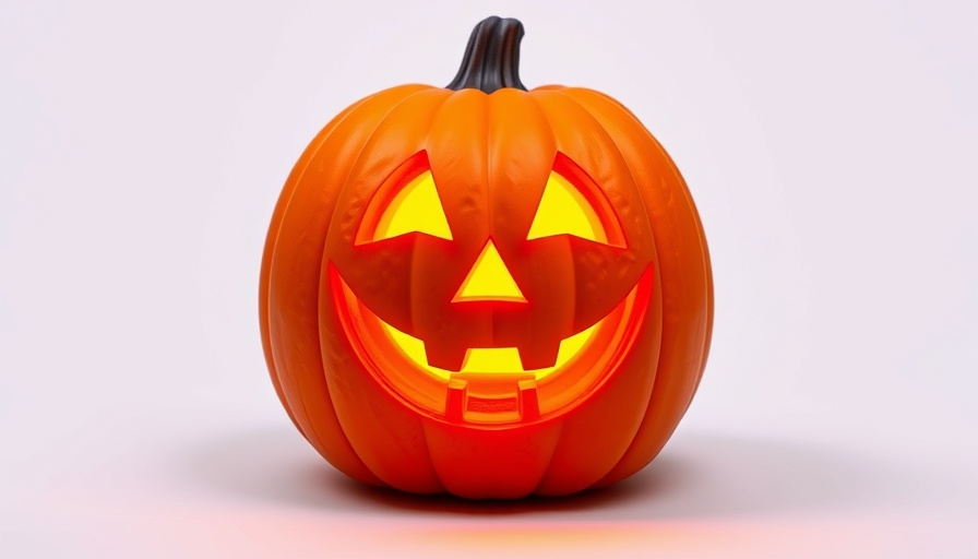 Vibrant jack-o'-lantern for Gardner Boo Bash