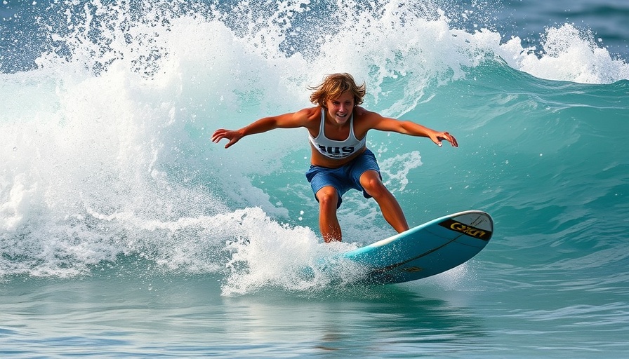 Explosive surfing training secrets captured as a surfer rides a wave.