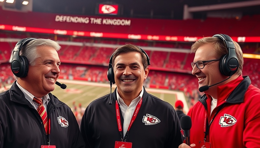 Sports commentators discuss Kansas City Chiefs game today live.