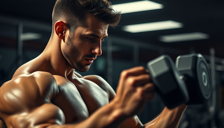 Muscular man lifting dumbbell in gym, Easy Strength Program