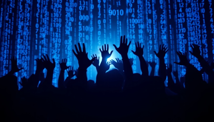 Silhouettes behind digital numbers illustrating political socialization Kansas City