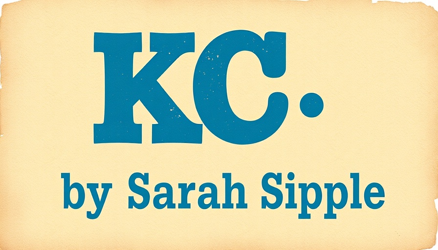 Vintage-style graphic showcasing KC by Sarah Sipple for Kansas City events.