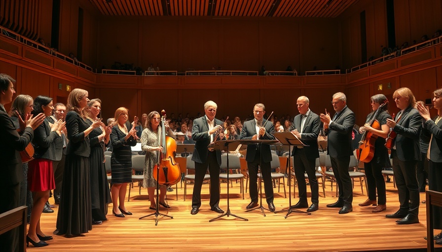 Kansas City local businesses: concert hall with applauding audience.