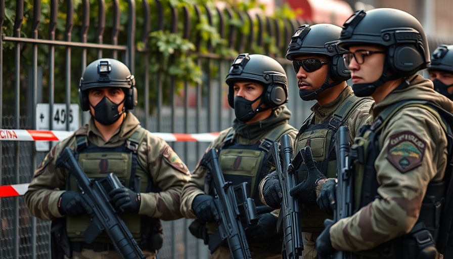 DHS agents at a crime scene amid Chicago incidents