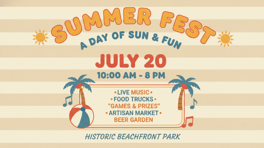 Vibrant vintage-style poster for Summer Fest, promoting shop local Kansas City.
