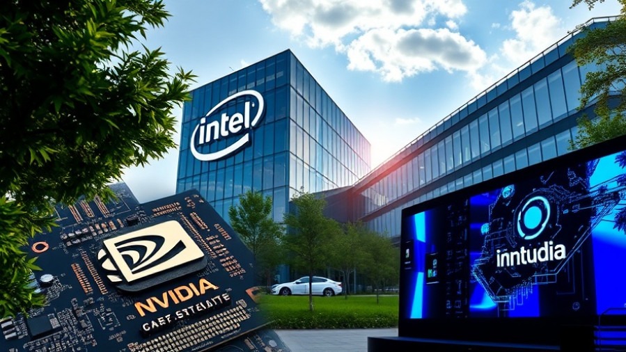 Photo collage highlighting Nvidia Intel partnership implications in semiconductor industry news.