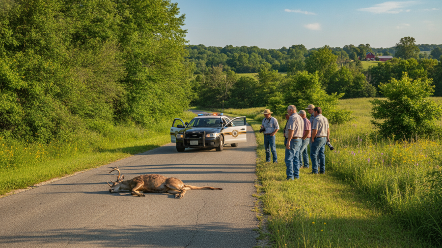Spotlight on KC entrepreneurs observing a rural scene near Kansas City.