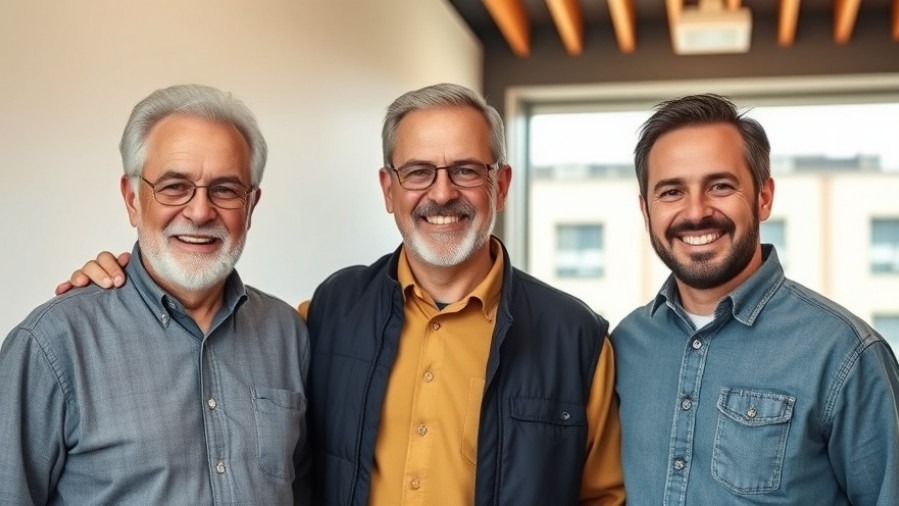 Rob Reiner family tragedy: three men share smiles, capturing mental health awareness.