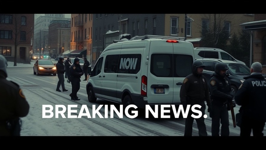 Breaking news in KC: law enforcement at a snowy urban scene, highlighting local living.