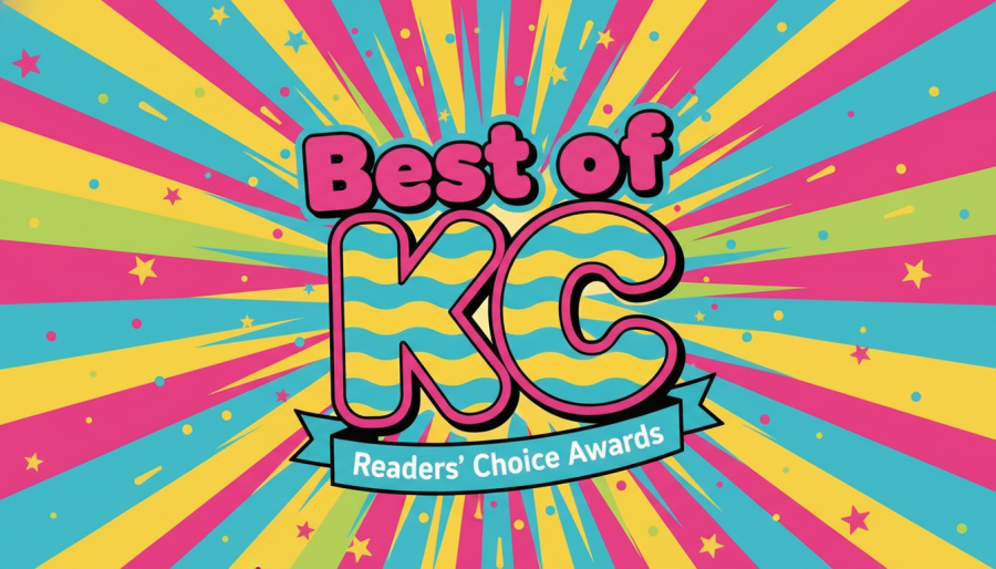 Vibrant graphic design 'Best of KC' for family friendly restaurants Kansas City.