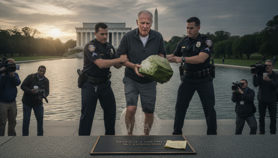 David Hearn involved in legal battle after Lincoln Memorial arrest, sparking Trump news today.