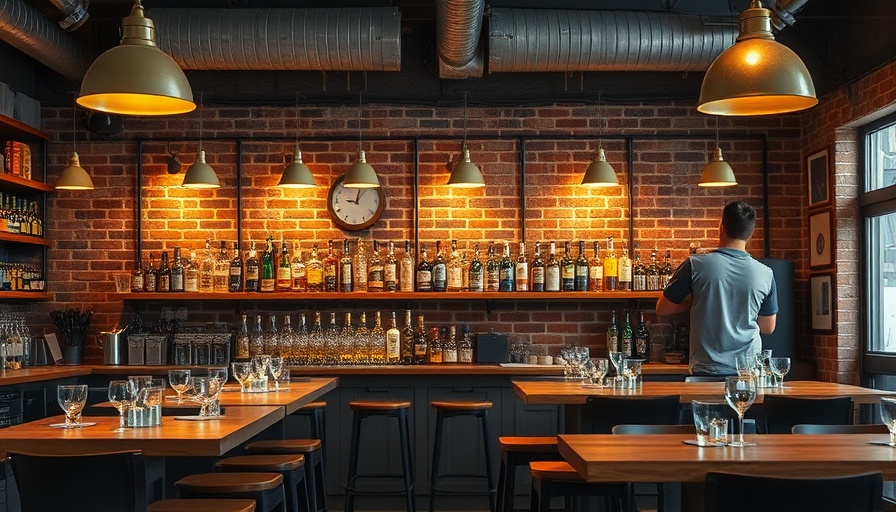 Modern craft spirits bar showcasing market trends