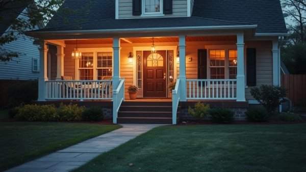 Charming suburban home emphasizing asset protection for personal residence.