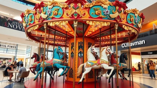 Grand Rapids malls invest in new attractions with vibrant carousel.