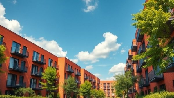 Modern apartment complex, ideal for Qualified Opportunity Funds.