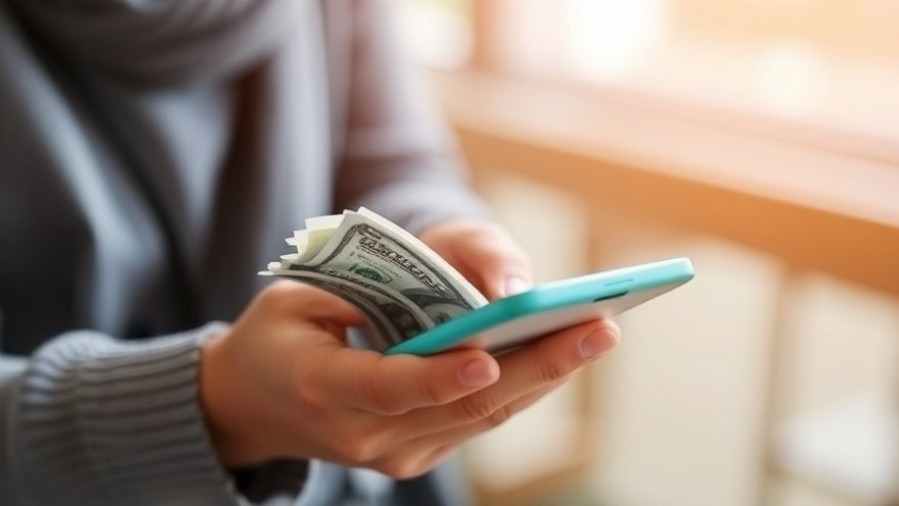 Cash payment app caution graphic highlighting tax implications.