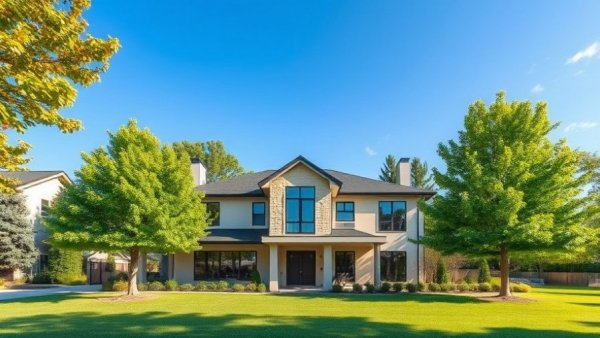 Modern suburban house in North Carolina, tax reform context