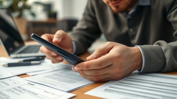 Real estate tax strategies: person calculates finances with a calculator and model house.