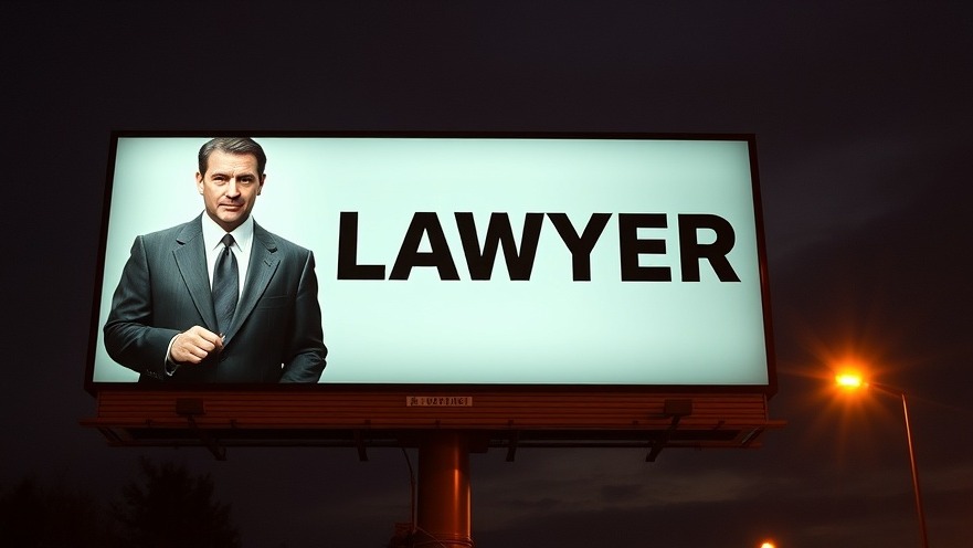 Lawyer billboard promoting proactive asset protection and legal liability for entrepreneurs.