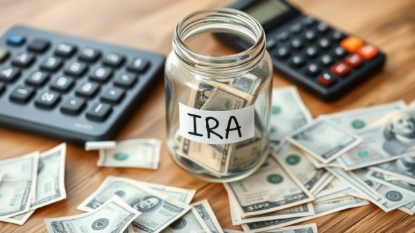 IRA mistakes visualized with jar and calculator, highlighting costly mistakes with your IRA.
