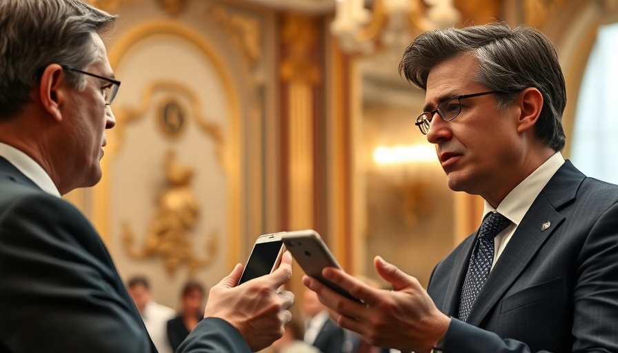 Media interaction illustrating AI and misinformation in media context.