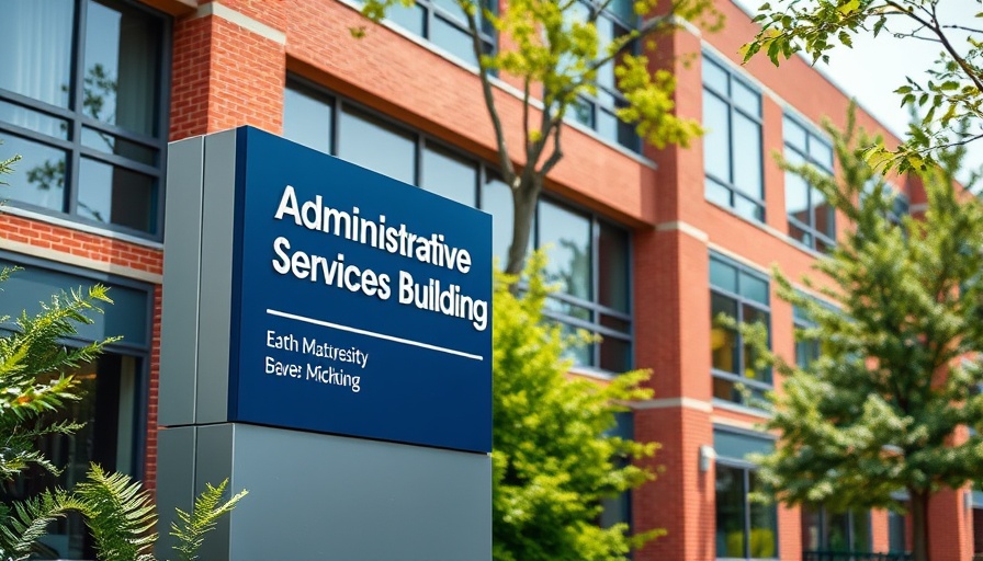University of Michigan Administrative Services Building highlighting anti-discrimination policy