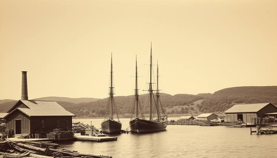 Explore the lost town of Singapore, Michigan - historical harbor image.