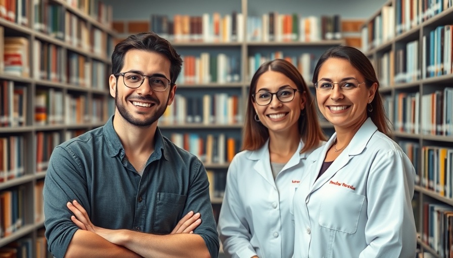 Librarians in Michigan, smiling and standing in a public library, emphasizing the importance of libraries.