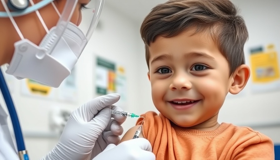 Young boy in Michigan receiving vaccine shot, addressing Vaccine Skepticism in Michigan.