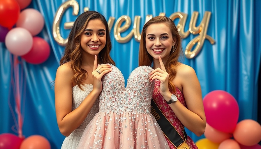 Homecoming Dress Giveaway for Teens event with smiling participants.