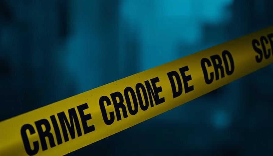 Crime scene tape in dim setting; Violence Trump Claims to Fear related.
