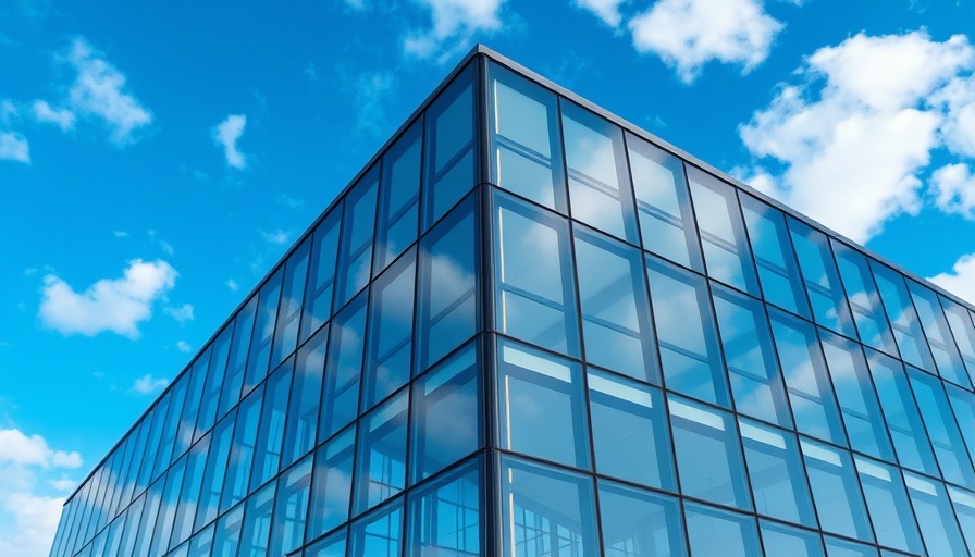 Modern building related to fashion business management degree.