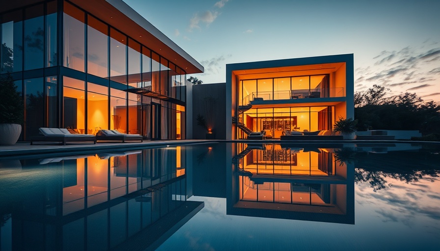 Luxury home with pool, elegant design for setting up an LLC for rental properties.