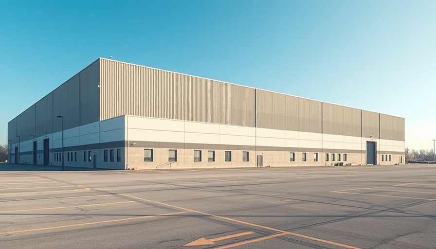 Vacant industrial building affecting small businesses.