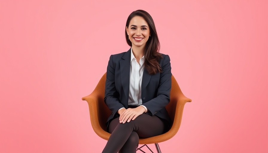 Welcoming therapist starting a private practice, smiling confidently.