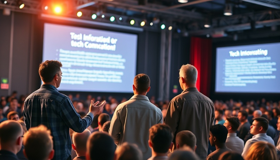 Restreaming event presentation at LevelUp with audience.