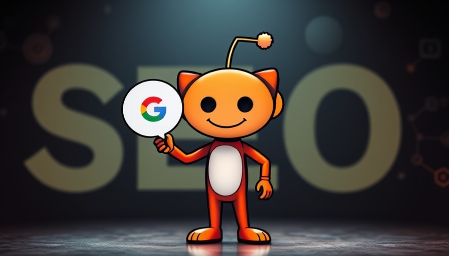 Reddit SEO strategy for brand visibility guide illustration with mascot