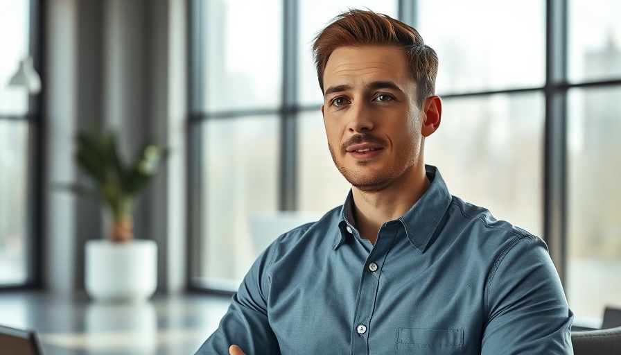 AI in wellness practices discussion featuring a confident man on a video call.