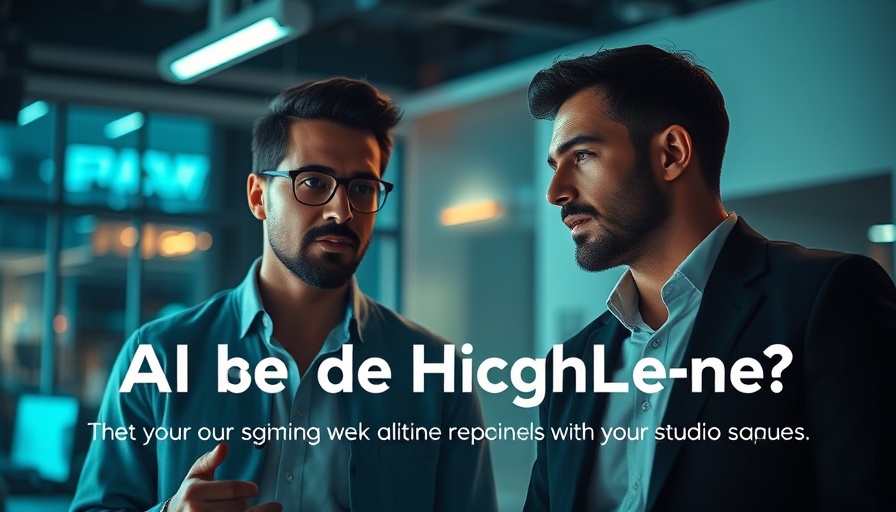 AI and HighLevel for Wellness Practitioners in a digital ad with speakers.